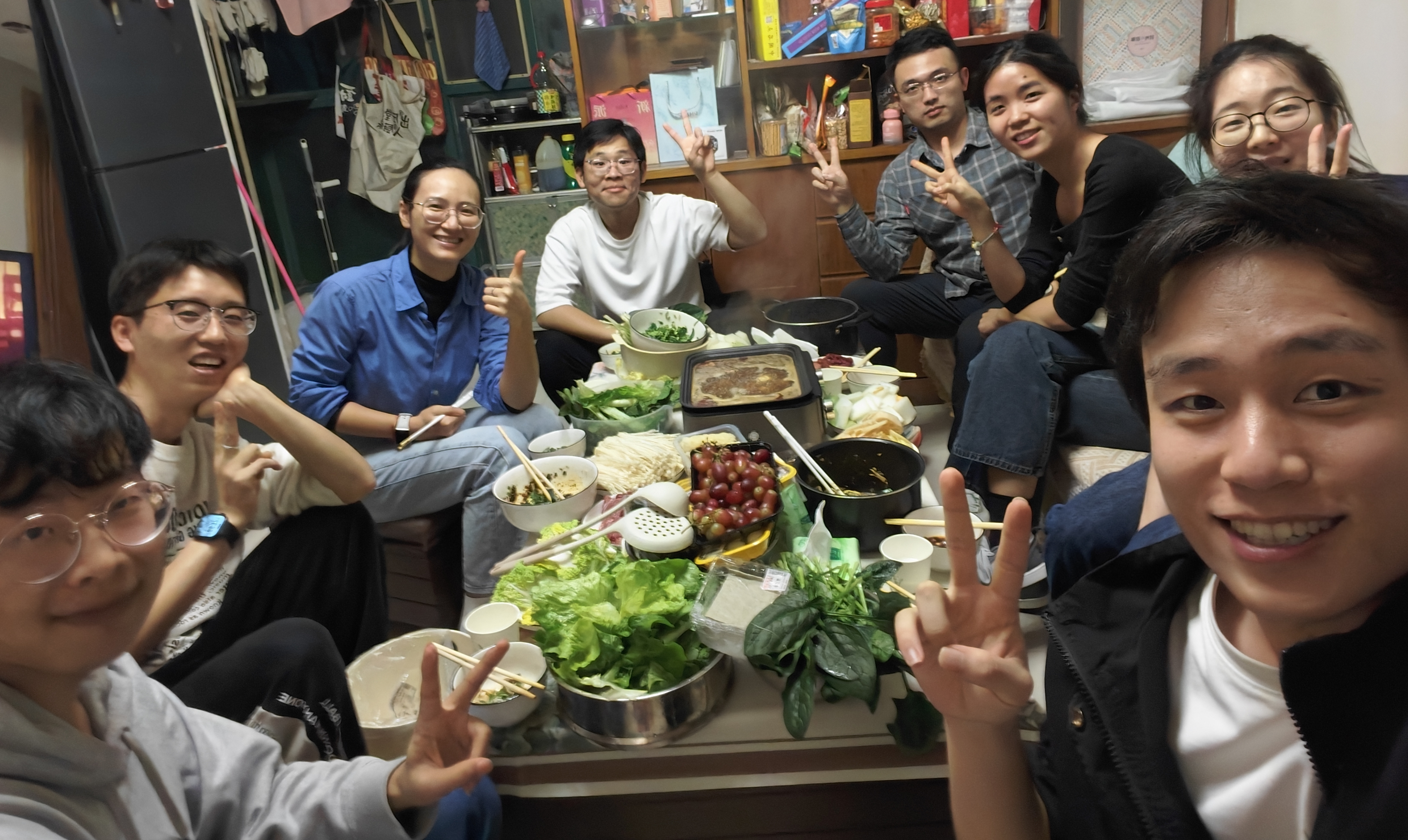 Celebrating New Year's Eve with CUHK Colleagues